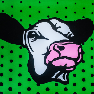 Ben Day Dot Cow Array